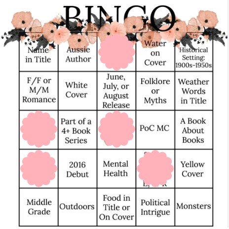 Book Bingo Progress June